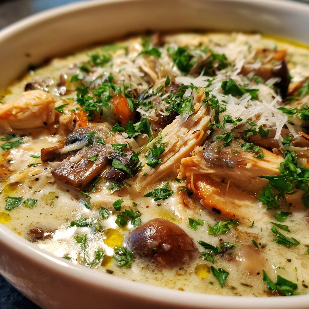 Rotisserie Chicken and Mushroom Soup – Creamy Comfort Food
