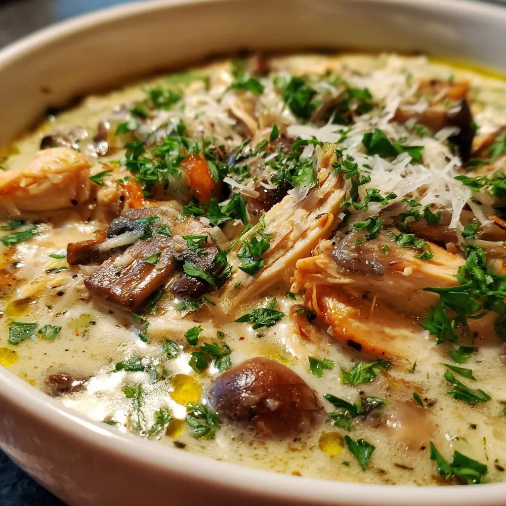 Rotisserie Chicken and Mushroom Soup – Creamy Comfort Food
