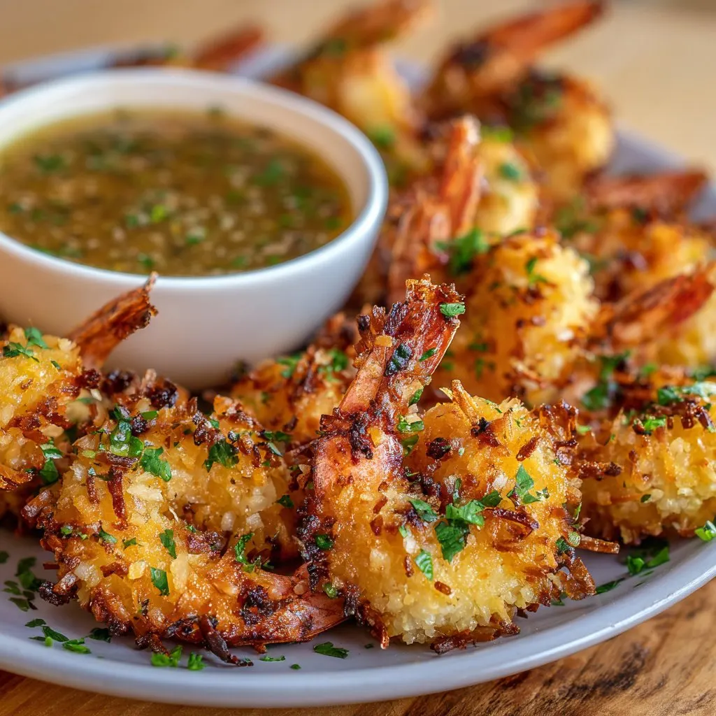 Air Fryer Coconut Shrimp with Dipping Sauce