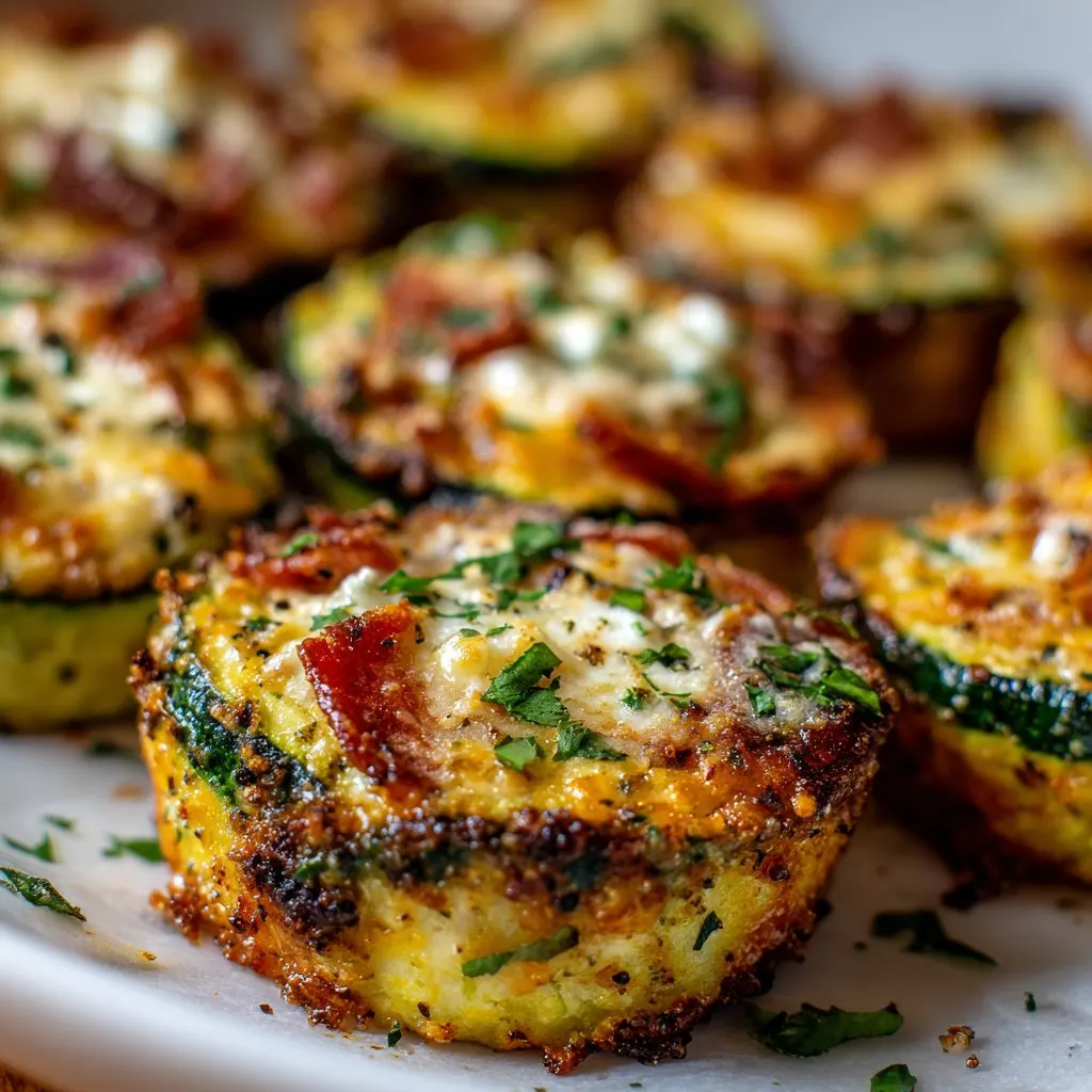 Zucchini Pizza Bites – Low Carb Snack