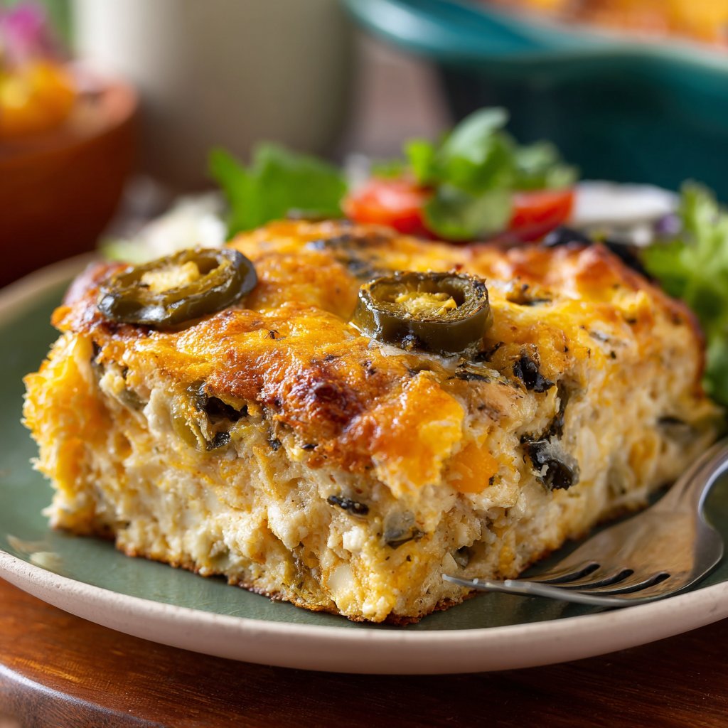 Cheesy Chile Relleno Casserole Bake