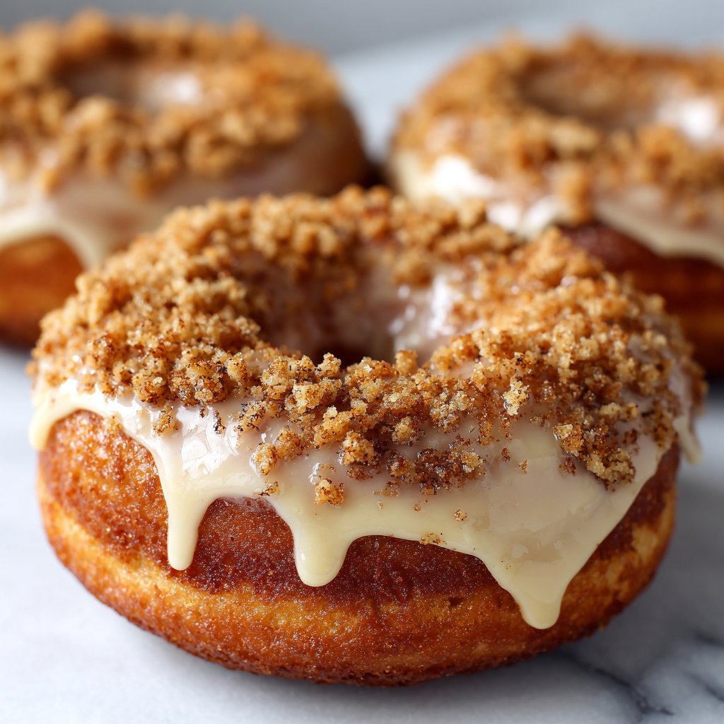 Pumpkin Cheesecake Doughnuts with Spice