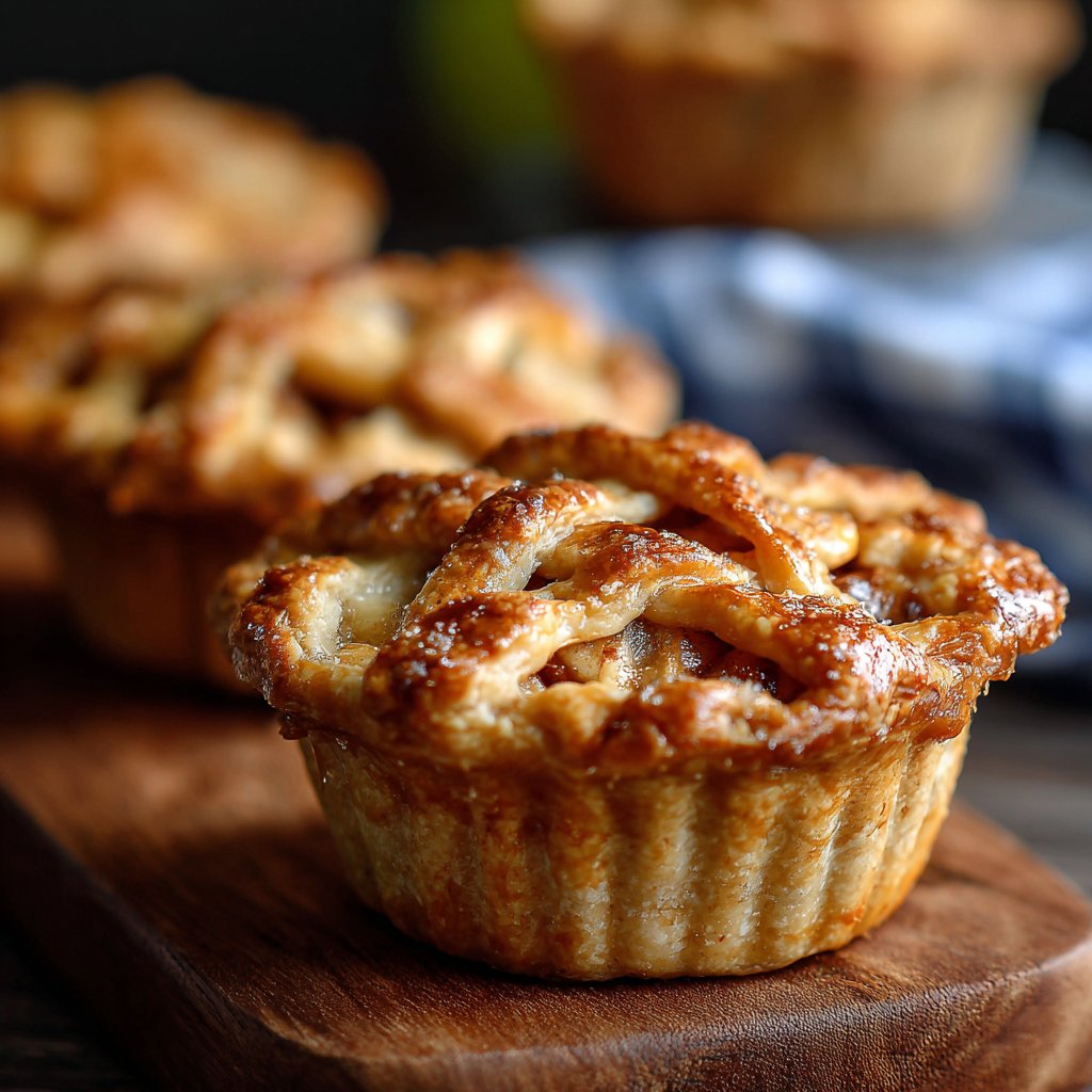Mini Apple Pies with Flaky Crust