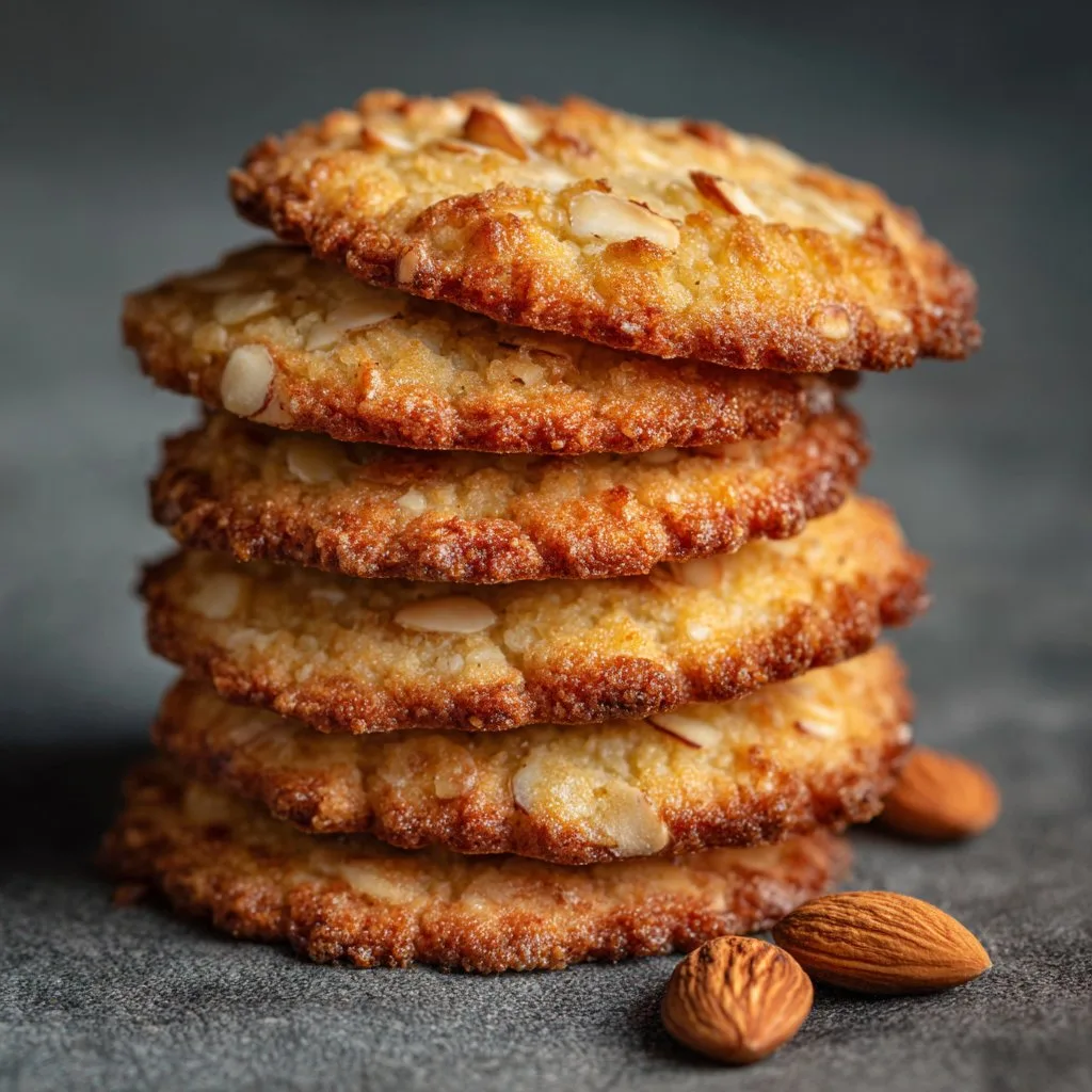 Crispy Almond Cookies with Butter Flavor