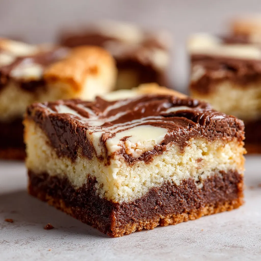 White Chocolate Brownies with Fudge Swirl 1 White Chocolate Brownies with Fudge Swirl
