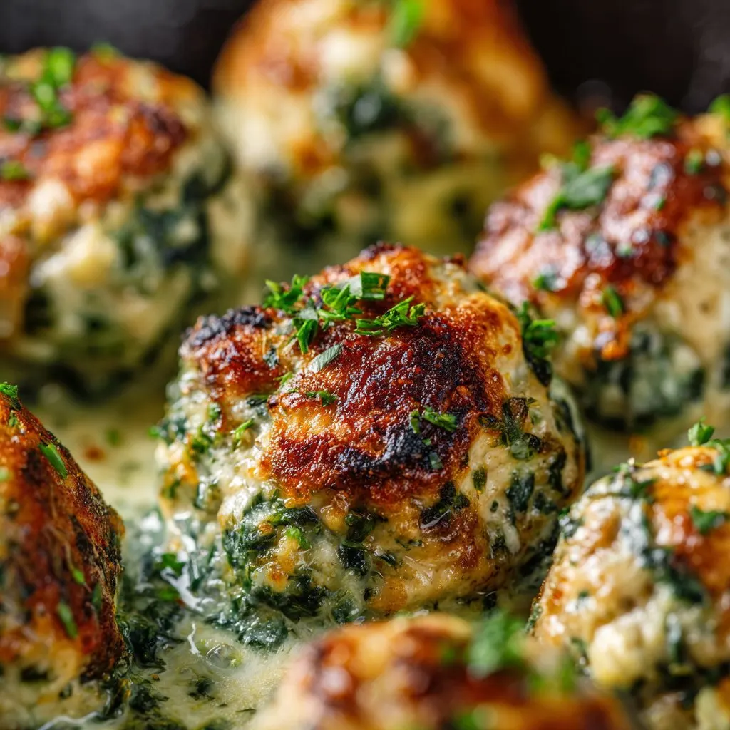 Creamy Spinach Turkey Meatballs Recipe 1 Creamy Spinach Turkey Meatballs Recipe