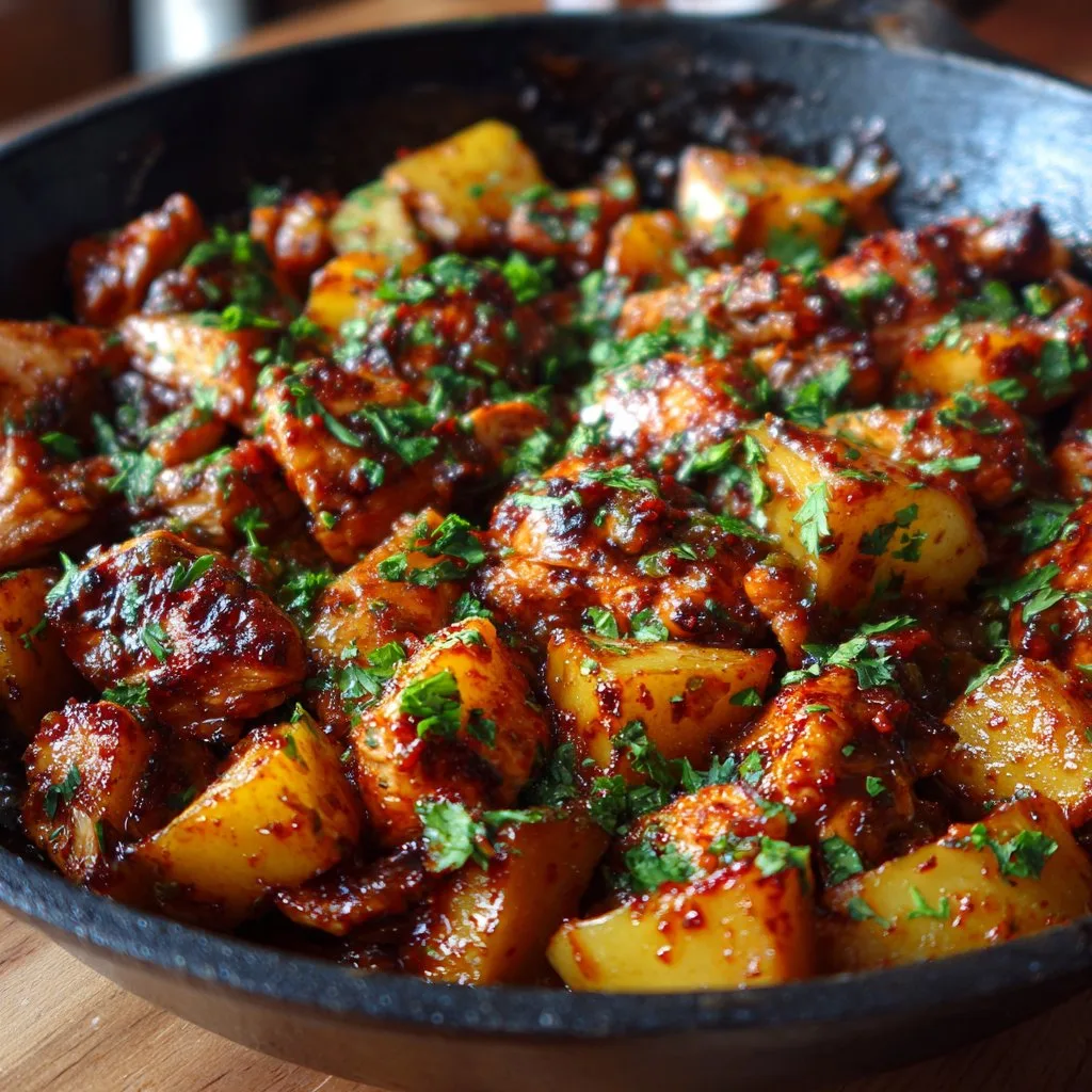 BBQ Chicken and Potato Skillet Recipe