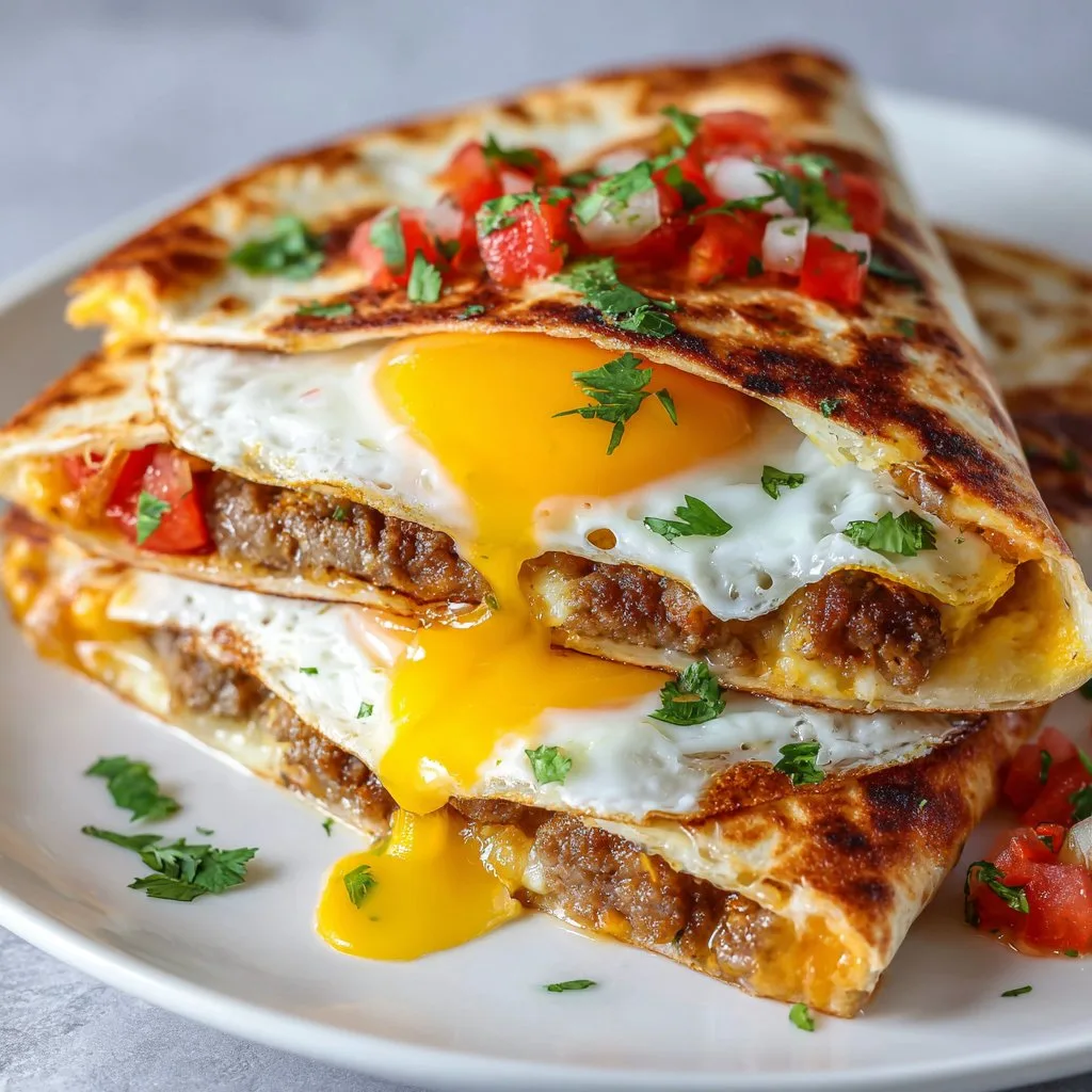 Sausage Egg Breakfast Quesadillas