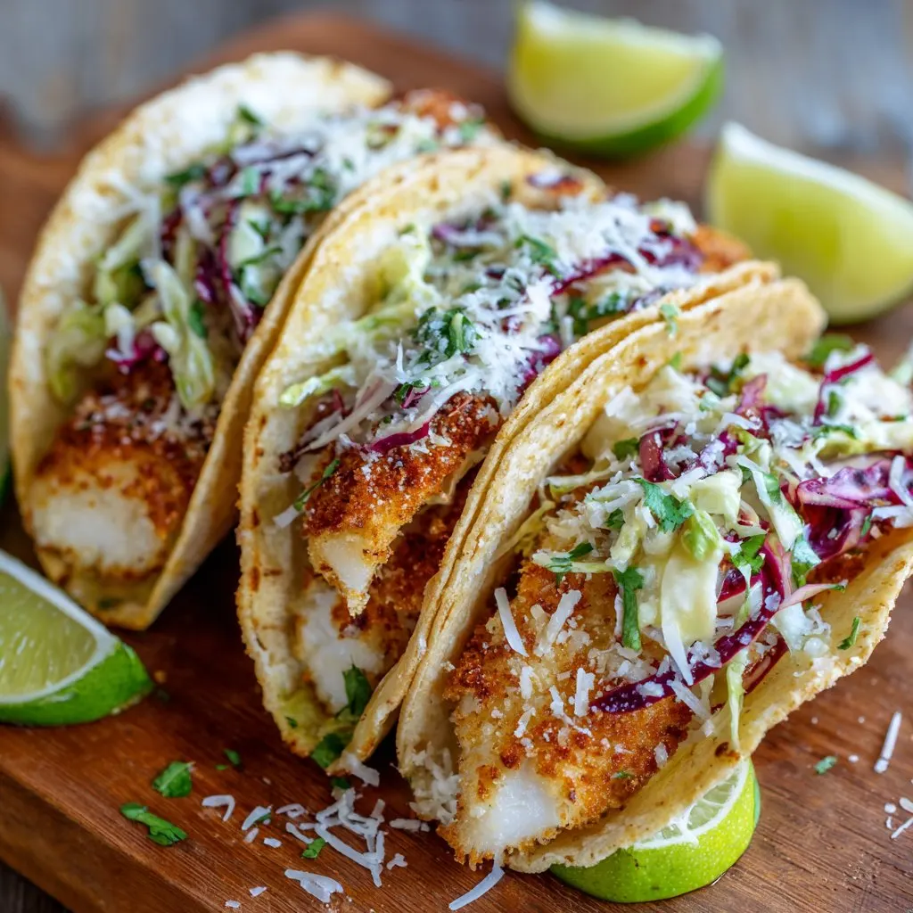 Parmesan Crusted Fish Tacos 1 Parmesan Crusted Fish Tacos