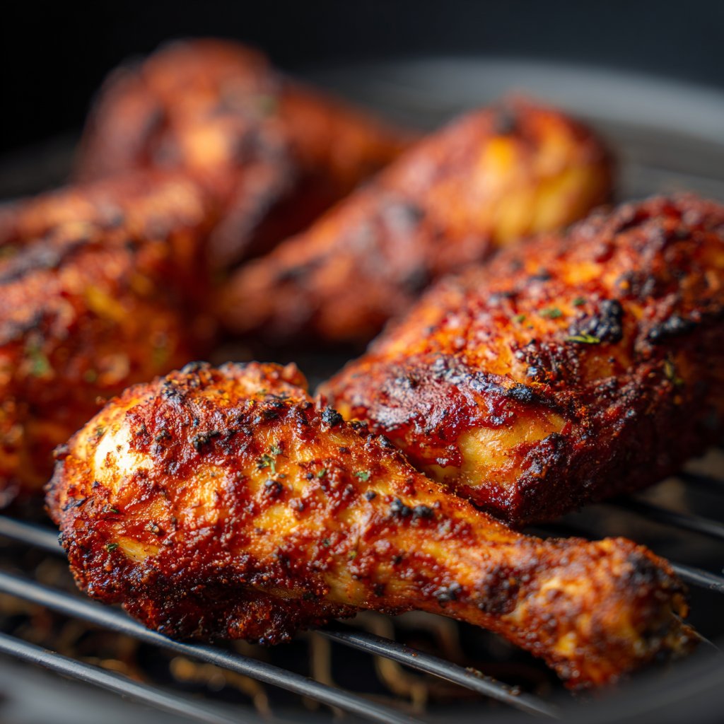 Crispy Air Fryer BBQ Chicken Legs