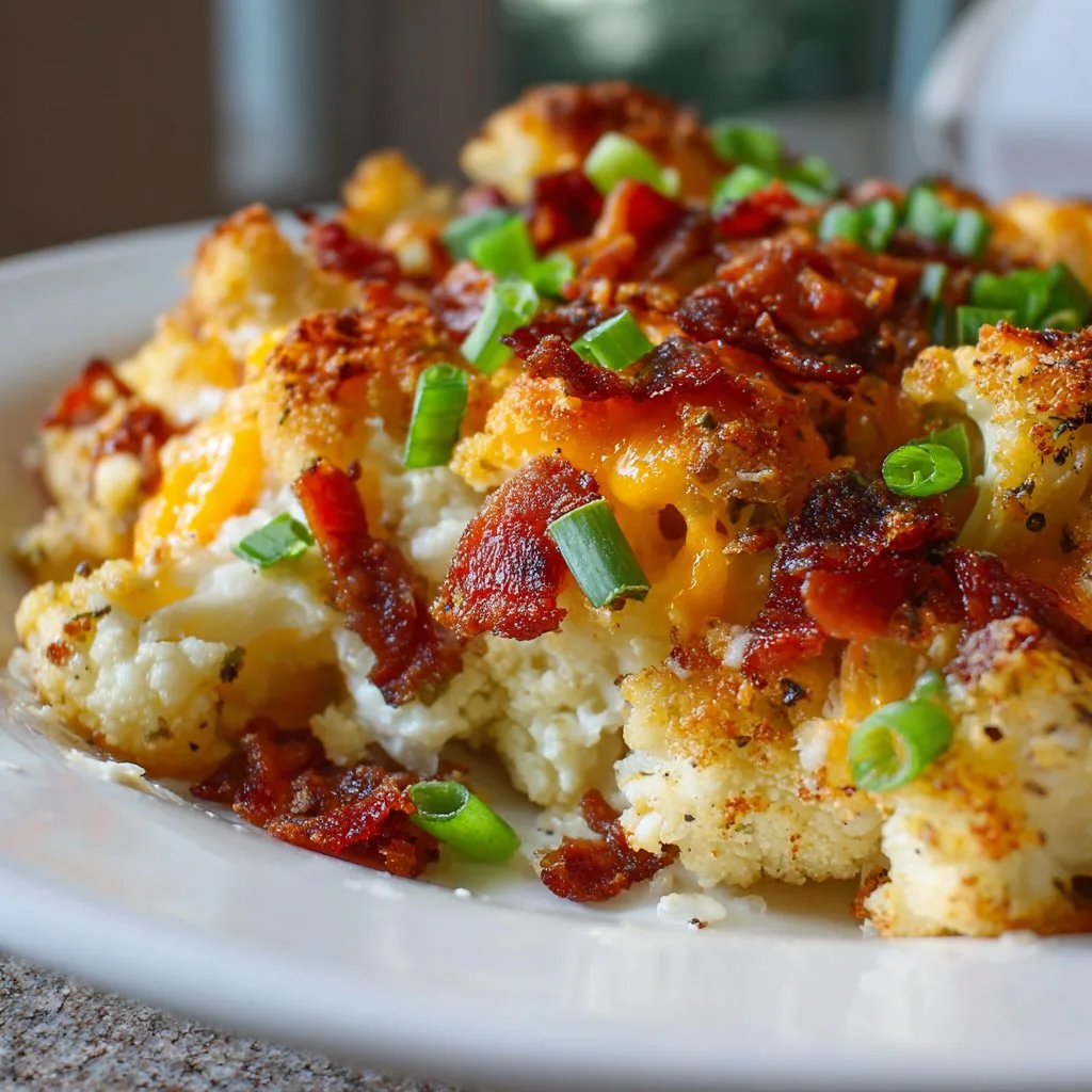 Loaded Cauliflower Casserole (Keto) 1 Loaded Cauliflower Casserole (Keto)