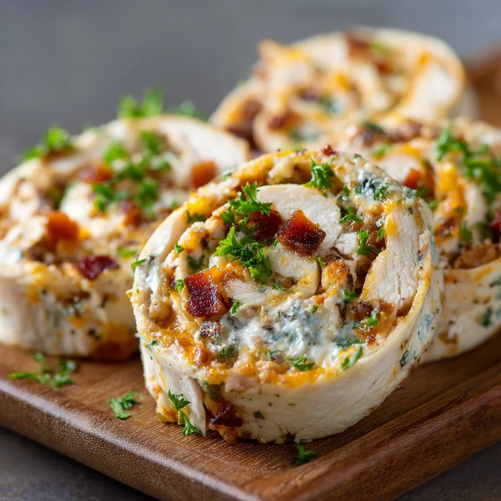 Bacon Ranch Chicken Tortilla Pinwheels 1 Bacon Ranch Chicken Tortilla Pinwheels