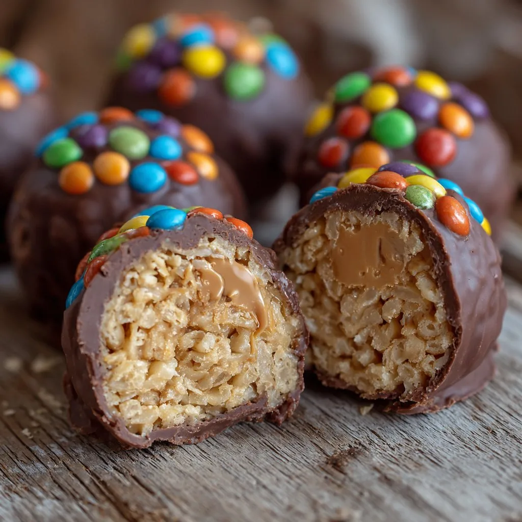 Peanut Butter Rice Krispies Candy Balls 1 Peanut Butter Rice Krispies Candy Balls