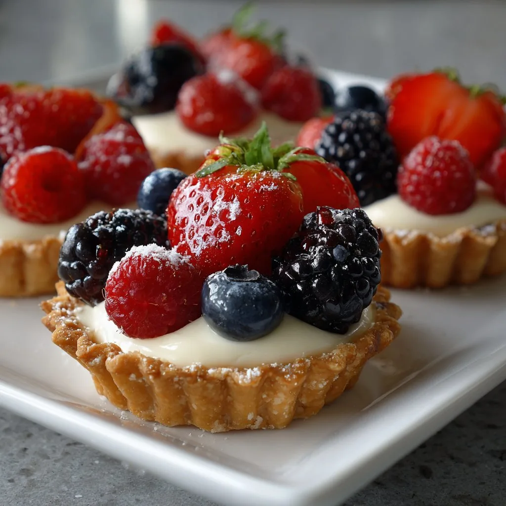 Cream Cheese Fruit Tartlets (Mini Size) 1 Cream Cheese Fruit Tartlets (Mini Size)