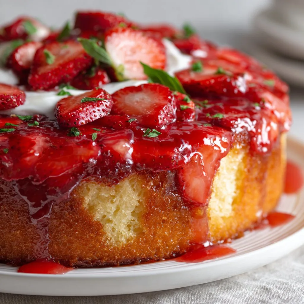 Easy Strawberry Jello Cake with Poke Holes 1 Easy Strawberry Jello Cake with Poke Holes