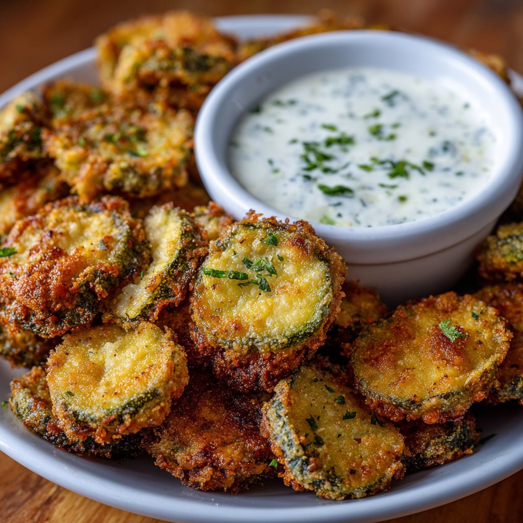 Air Fryer Fried Pickles with Ranch