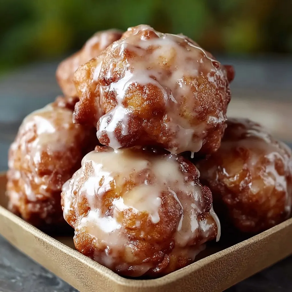 Baked Cinnamon Glazed Apple Fritters Recipe 1 Baked Cinnamon Glazed Apple Fritters Recipe