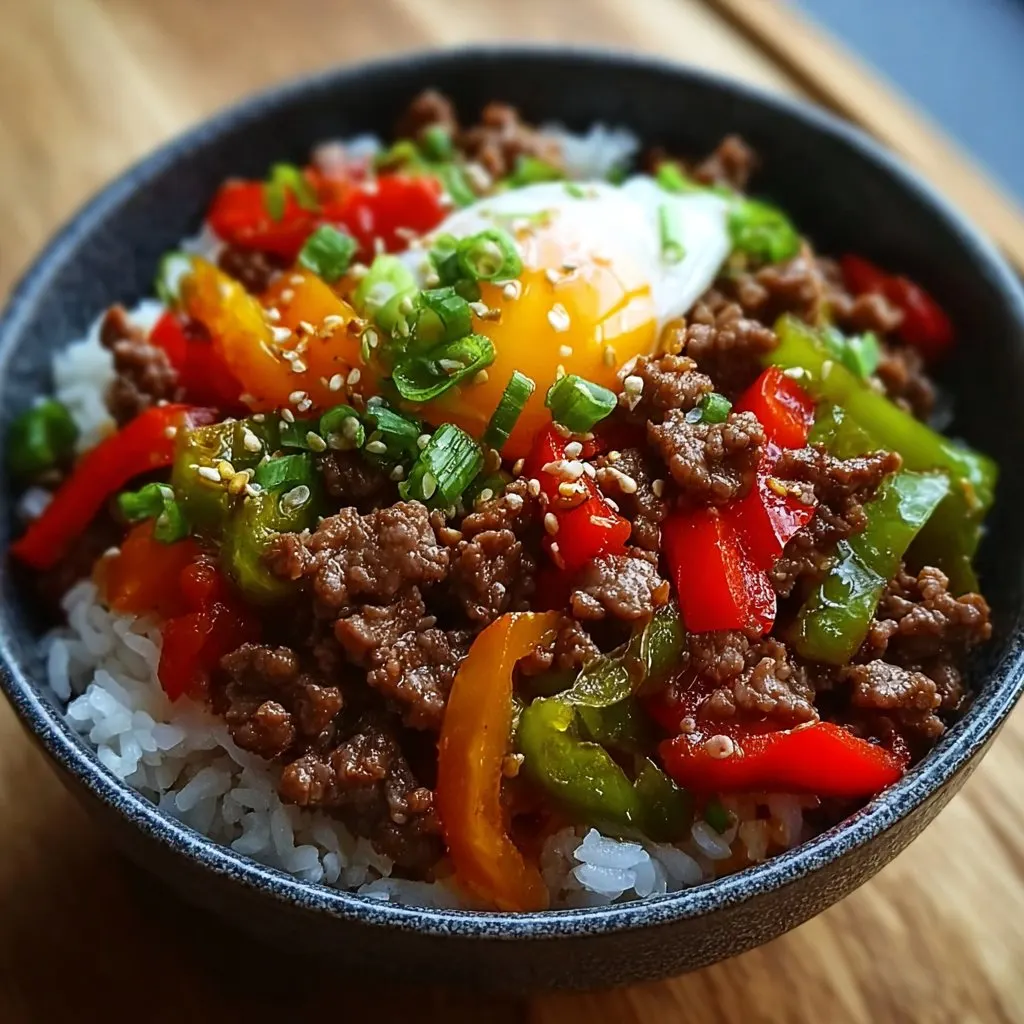 Beef Pepper Rice Bowl 1 Beef Pepper Rice Bowl