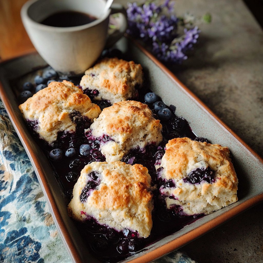 Blueberry Butter Swim Biscuits recipe