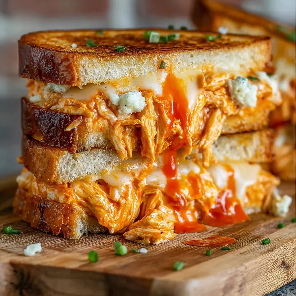 Buffalo Chicken Grilled Cheese Sandwich 2 Buffalo Chicken Grilled Cheese Sandwich