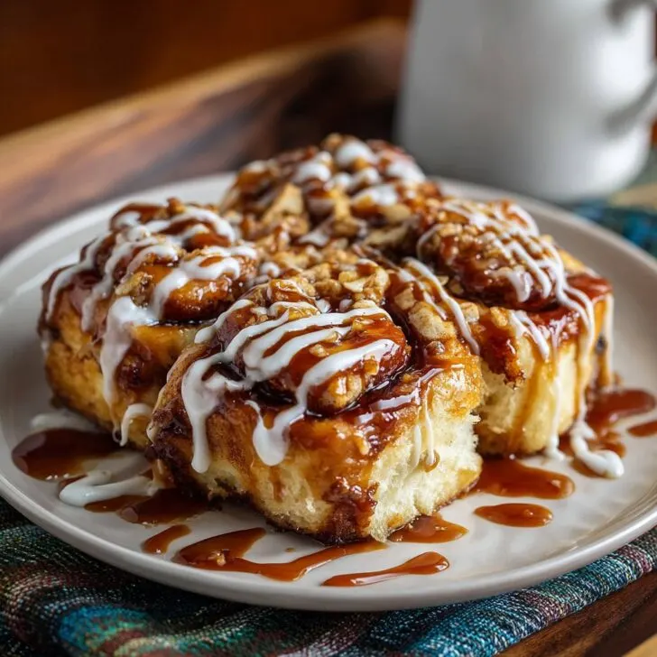 Caramel Apple Cinnamon Rolls