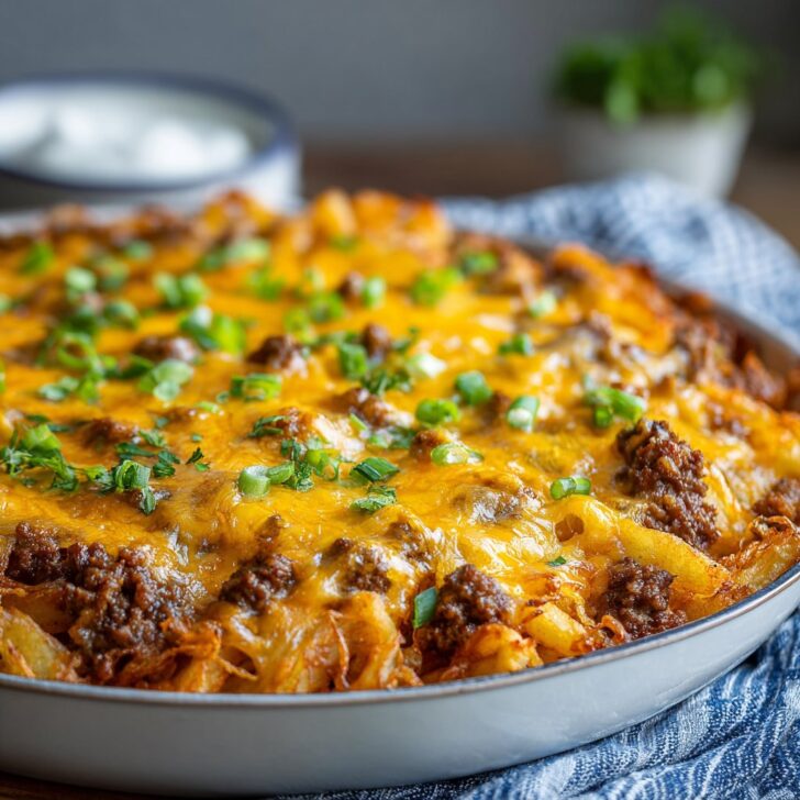 Cheeseburger French Fry Casserole Dinner