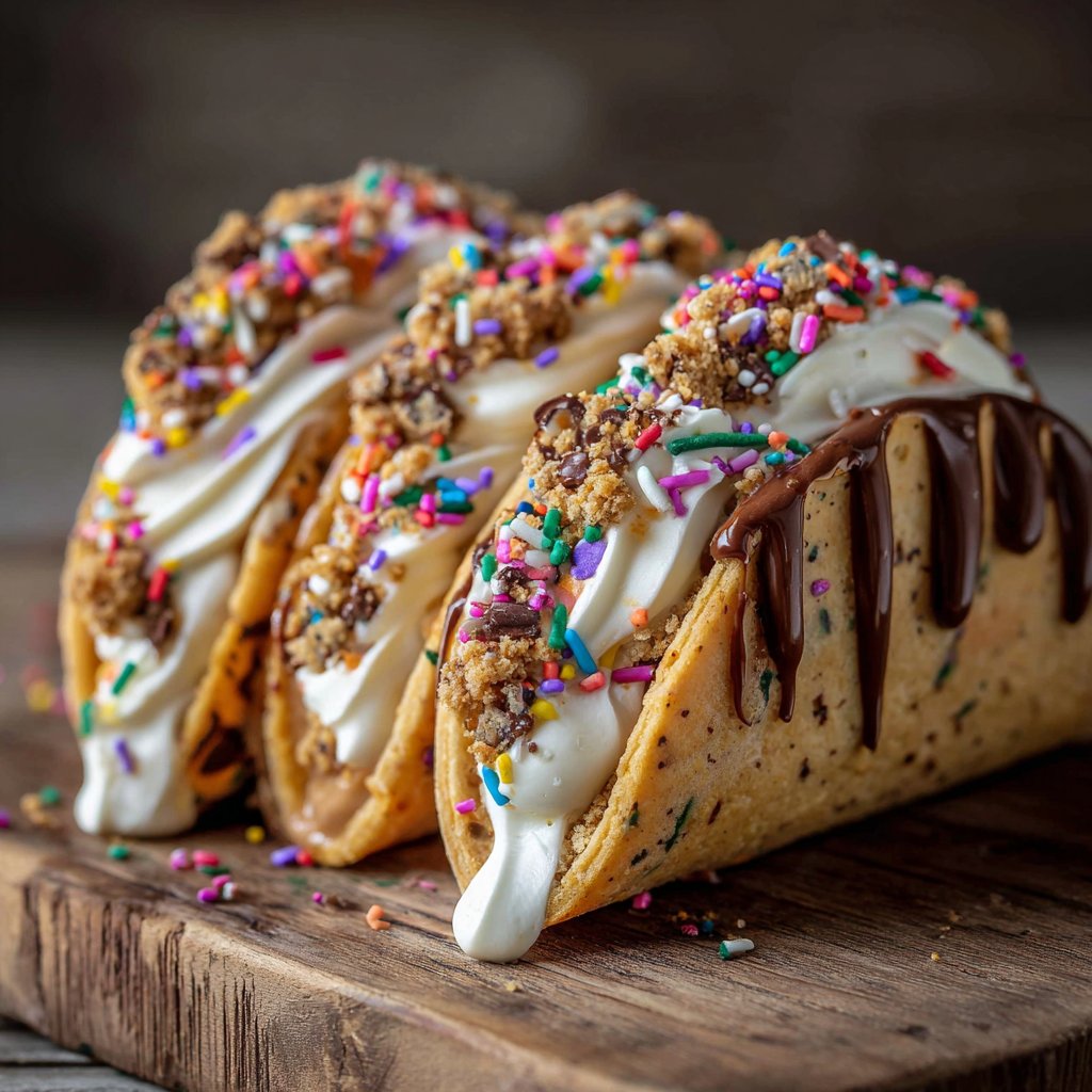 Cheesecake Cookie Dough Tacos