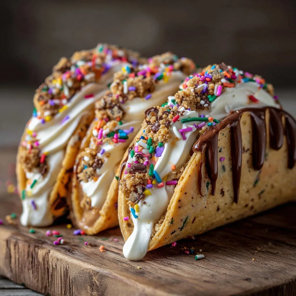 Cheesecake Cookie Dough Tacos