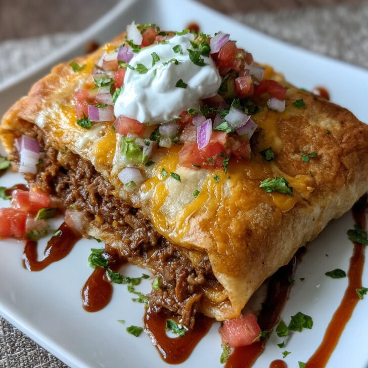 Cheesy Beef Chimichangas Family Favorite