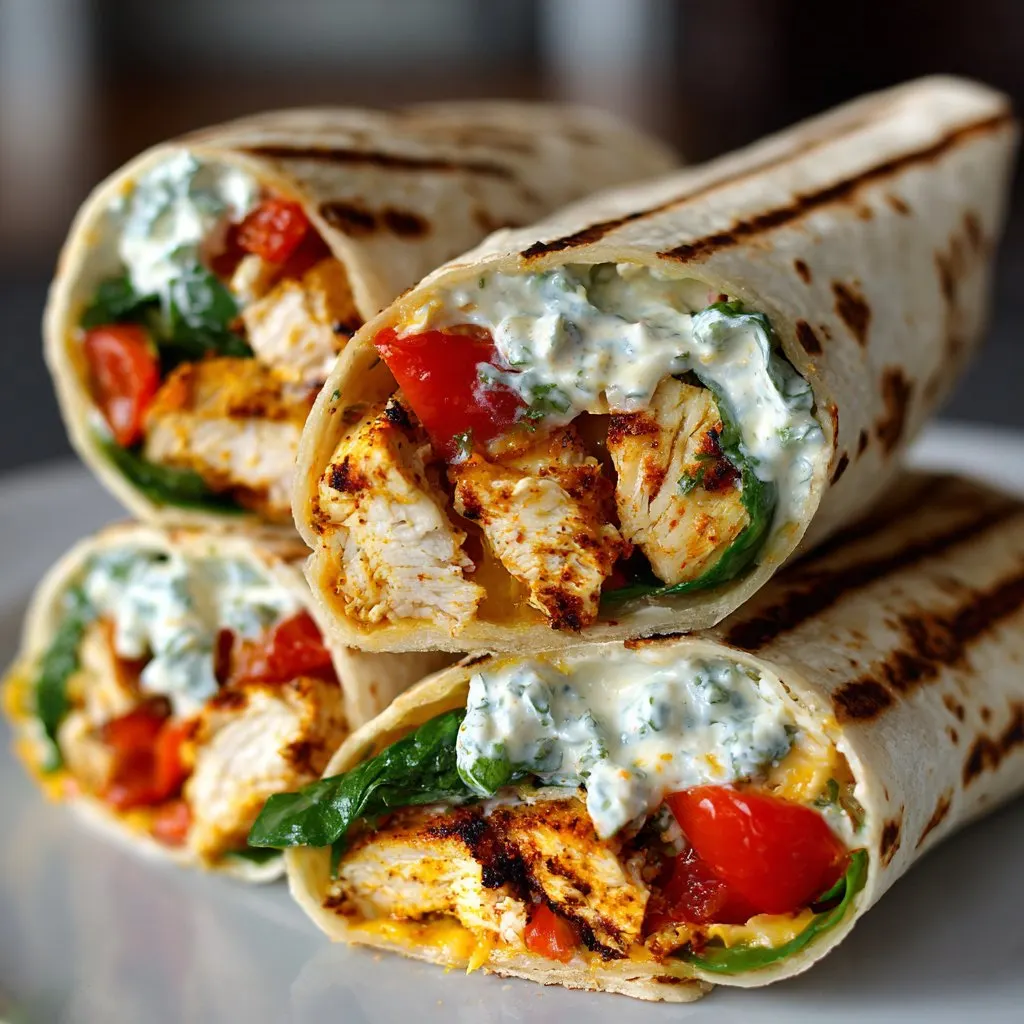 Cheesy Garlic Chicken Wraps Quick Lunch 3 Cheesy Garlic Chicken Wraps Quick Lunch