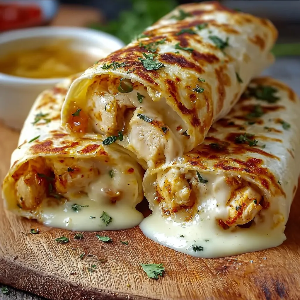 Cheesy Garlic Chicken Wraps recipe 2 Cheesy Garlic Chicken Wraps recipe