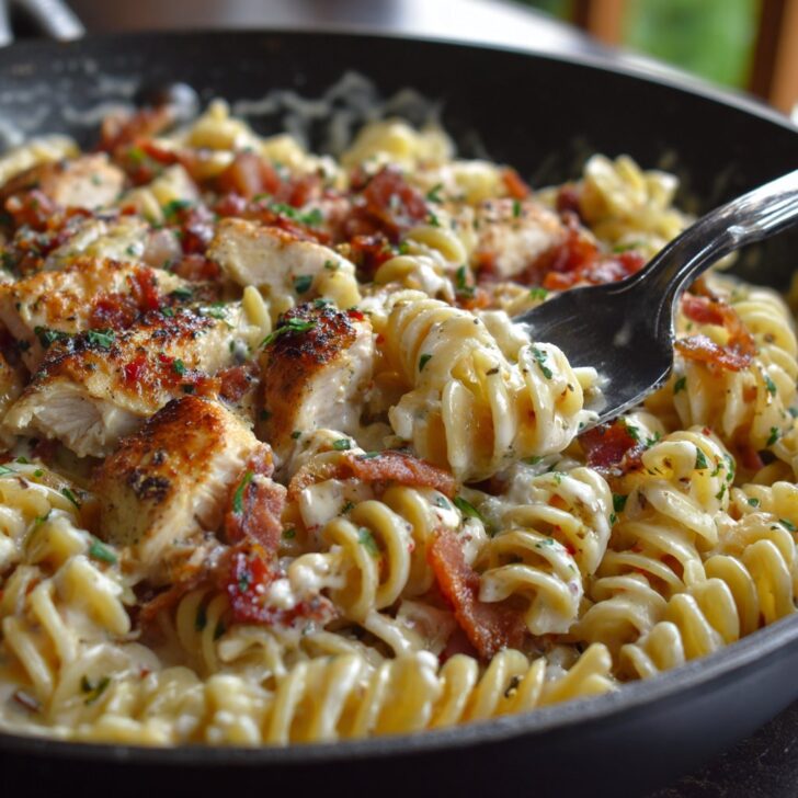 Chicken Bacon Ranch Pasta One Pot