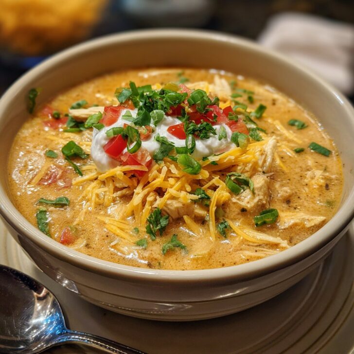 Chicken Enchilada Soup with Cheese