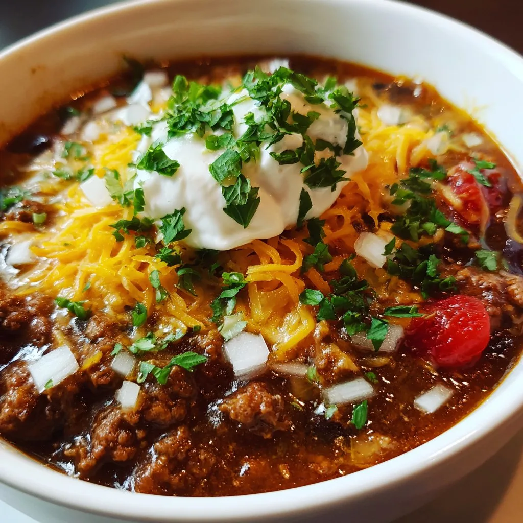 Chili Recipe with Hearty Beef 1 Chili Recipe with Hearty Beef