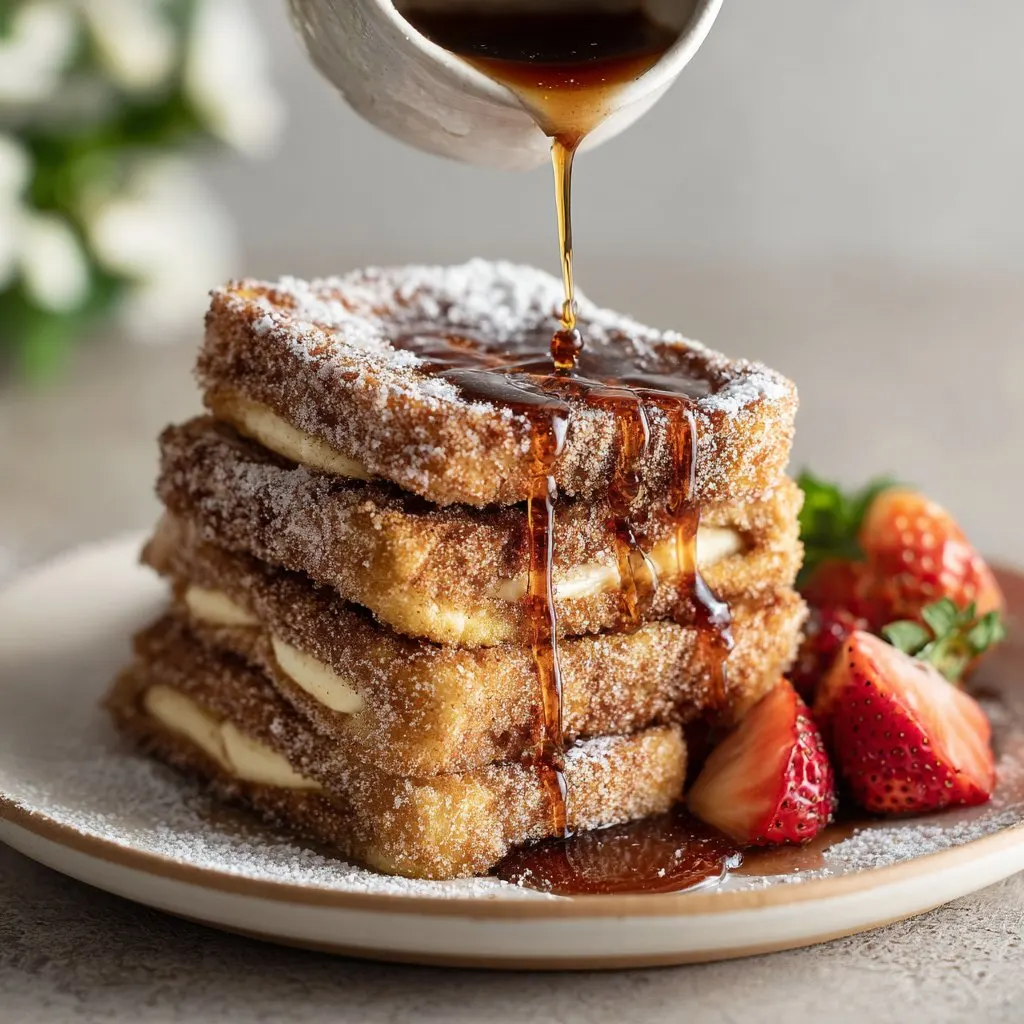 Churro Stuffed French Toast with Cinnamon Sugar