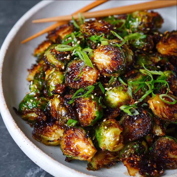 Crispy Asian BBQ Brussels Sprouts