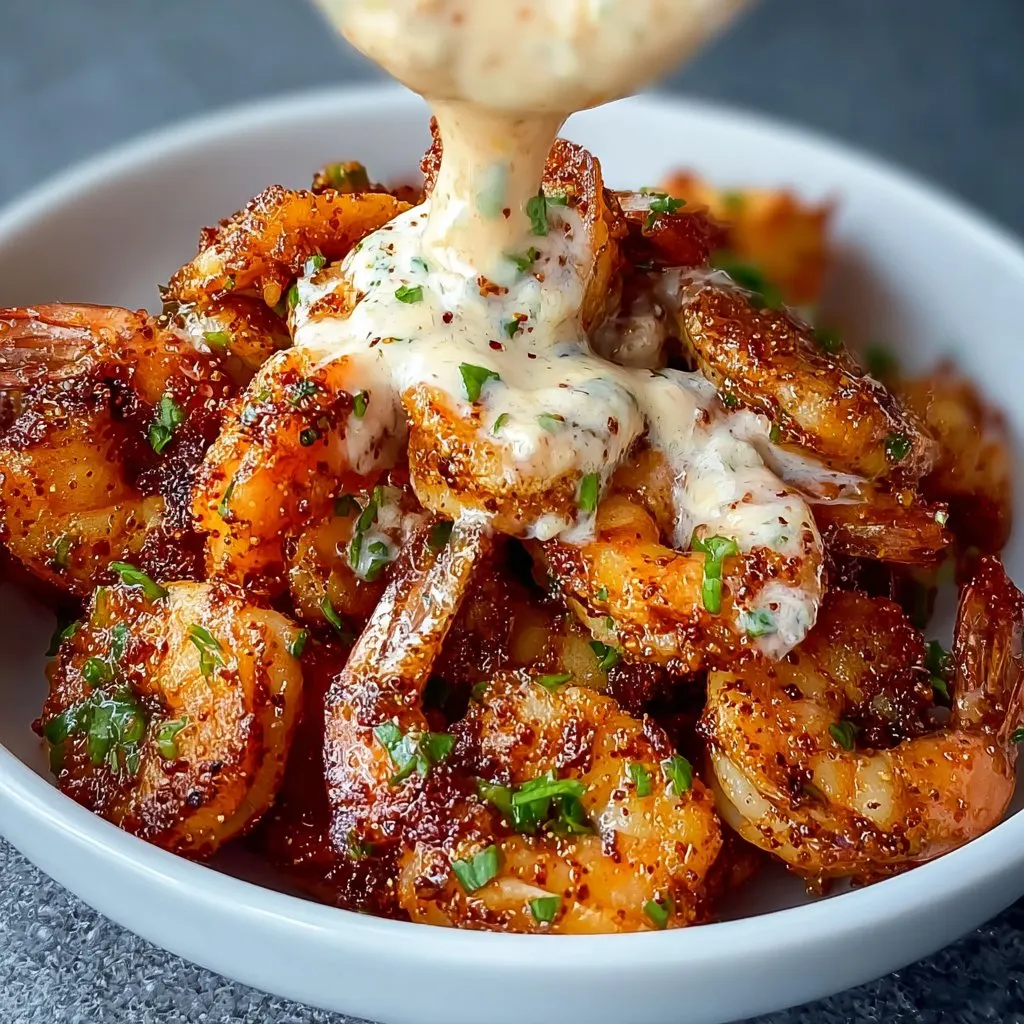 Crispy Cajun Shrimp with Creamy Sauce 1 Crispy Cajun Shrimp with Creamy Sauce