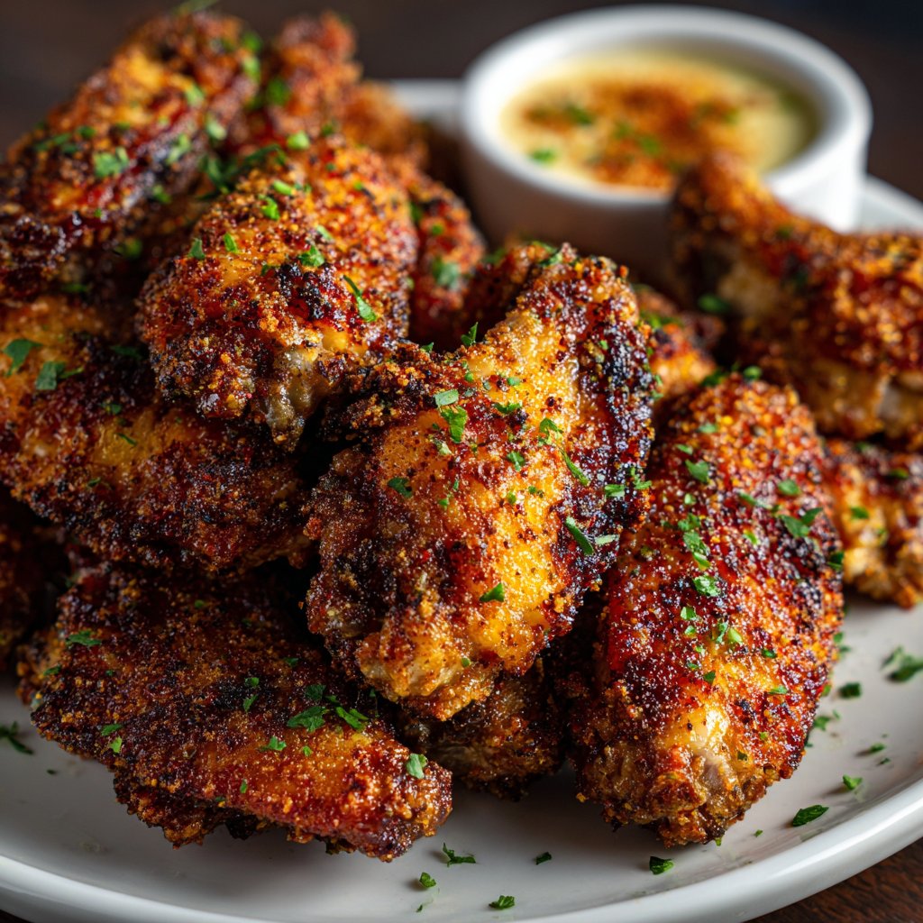 Crispy Dry Rub Chicken Wings Recipe