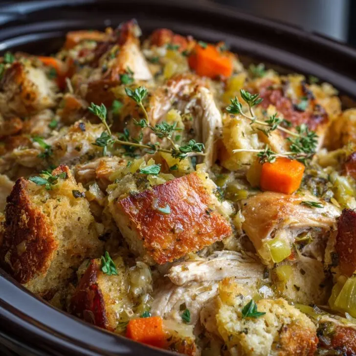 Crock Pot Chicken and Stuffing Dinner