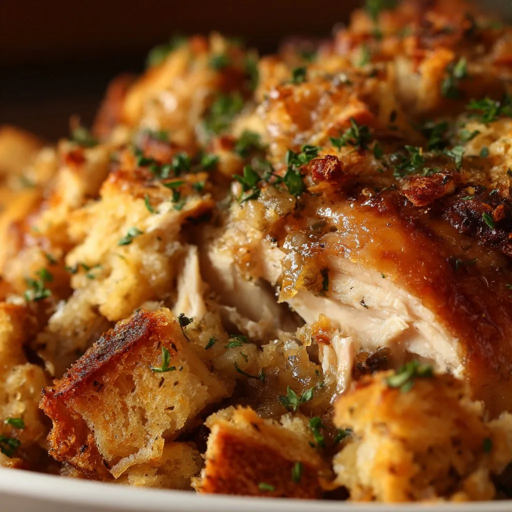 Crock Pot Chicken and Stuffing Slow Cooked