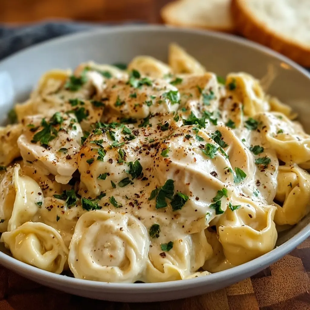 Crockpot Chicken Alfredo Tortellini 4 Crockpot Chicken Alfredo Tortellini