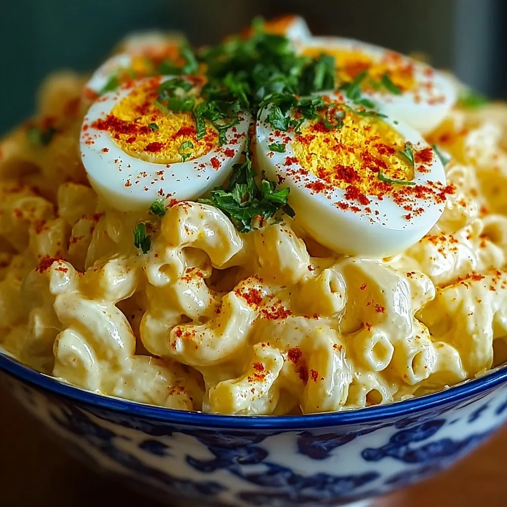 Deviled Egg Macaroni Salad