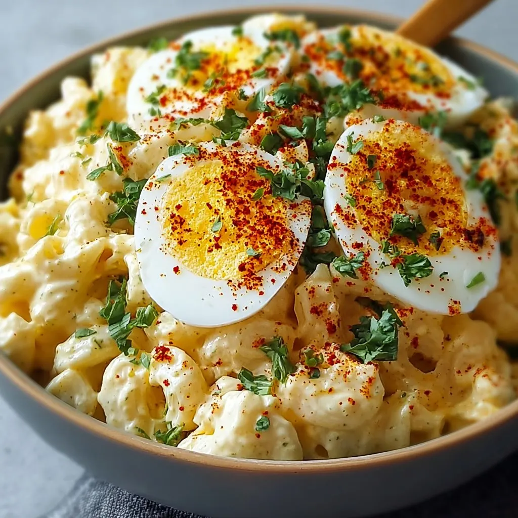 Deviled Egg Macaroni Salad 3 Deviled Egg Macaroni Salad