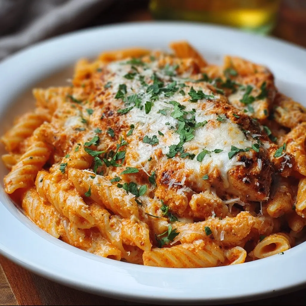 Easy Chicken Parmesan Pasta