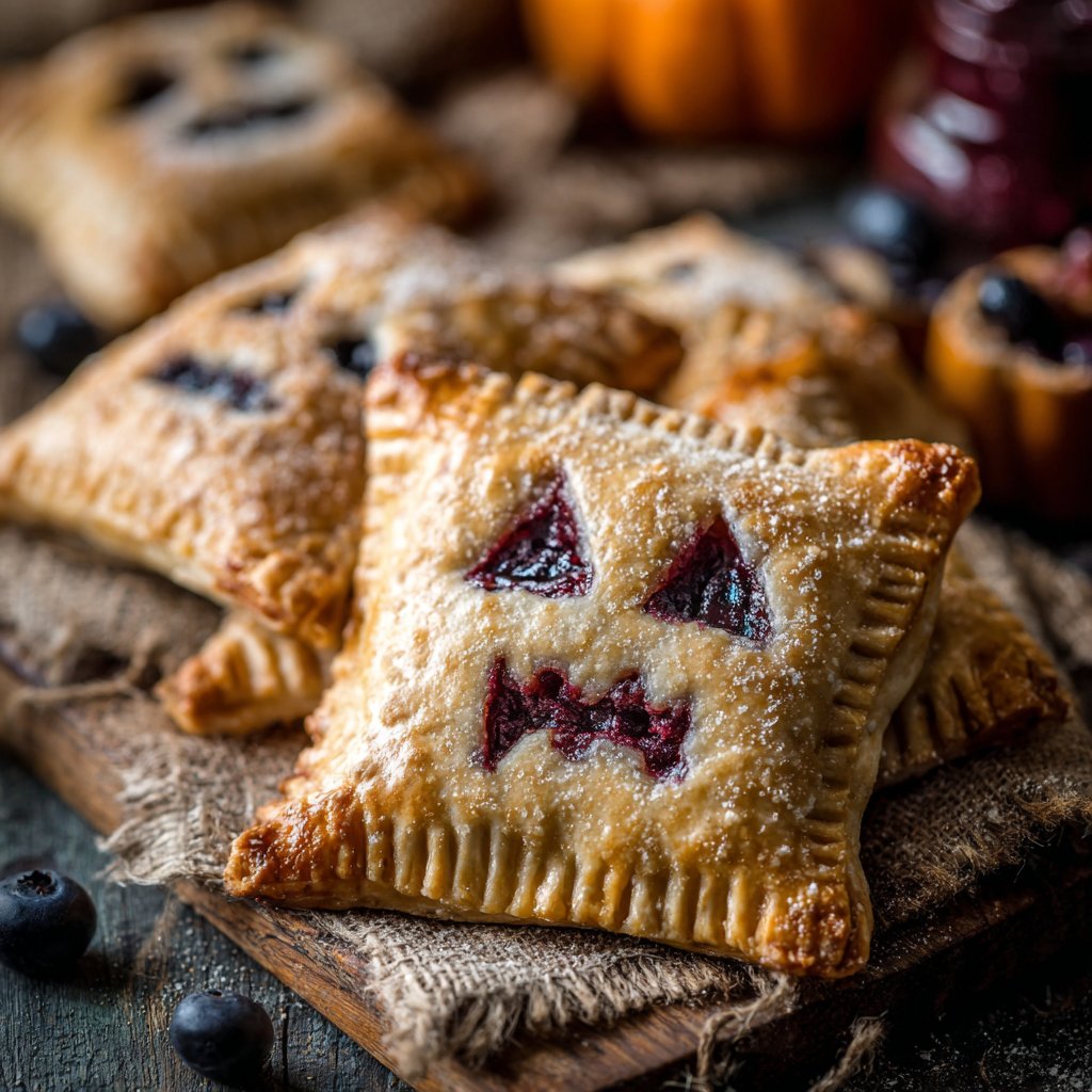 Halloween Blueberry Ghost Hand Pies