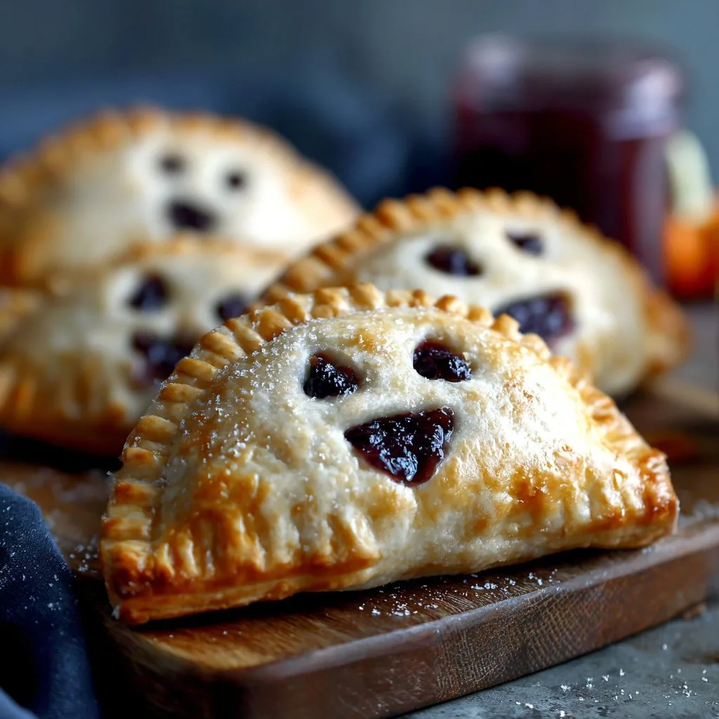 Halloween Blueberry Ghost Hand Pies