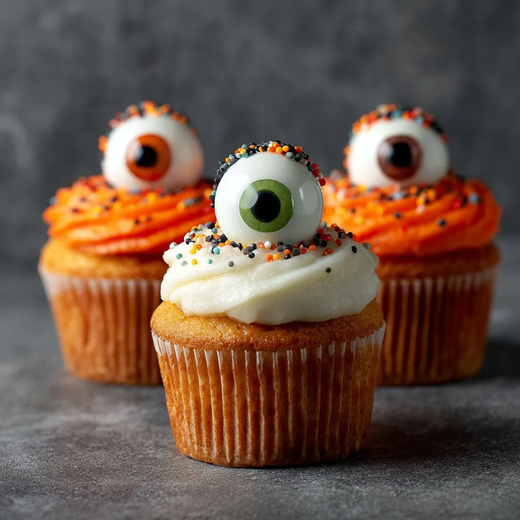 Halloween Eyeball Cupcakes