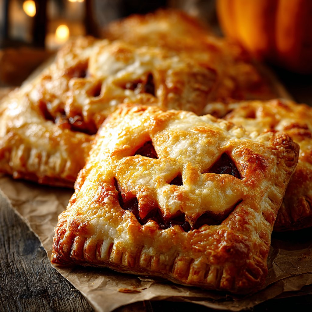 Halloween Jack-O-Lantern Hand Pies