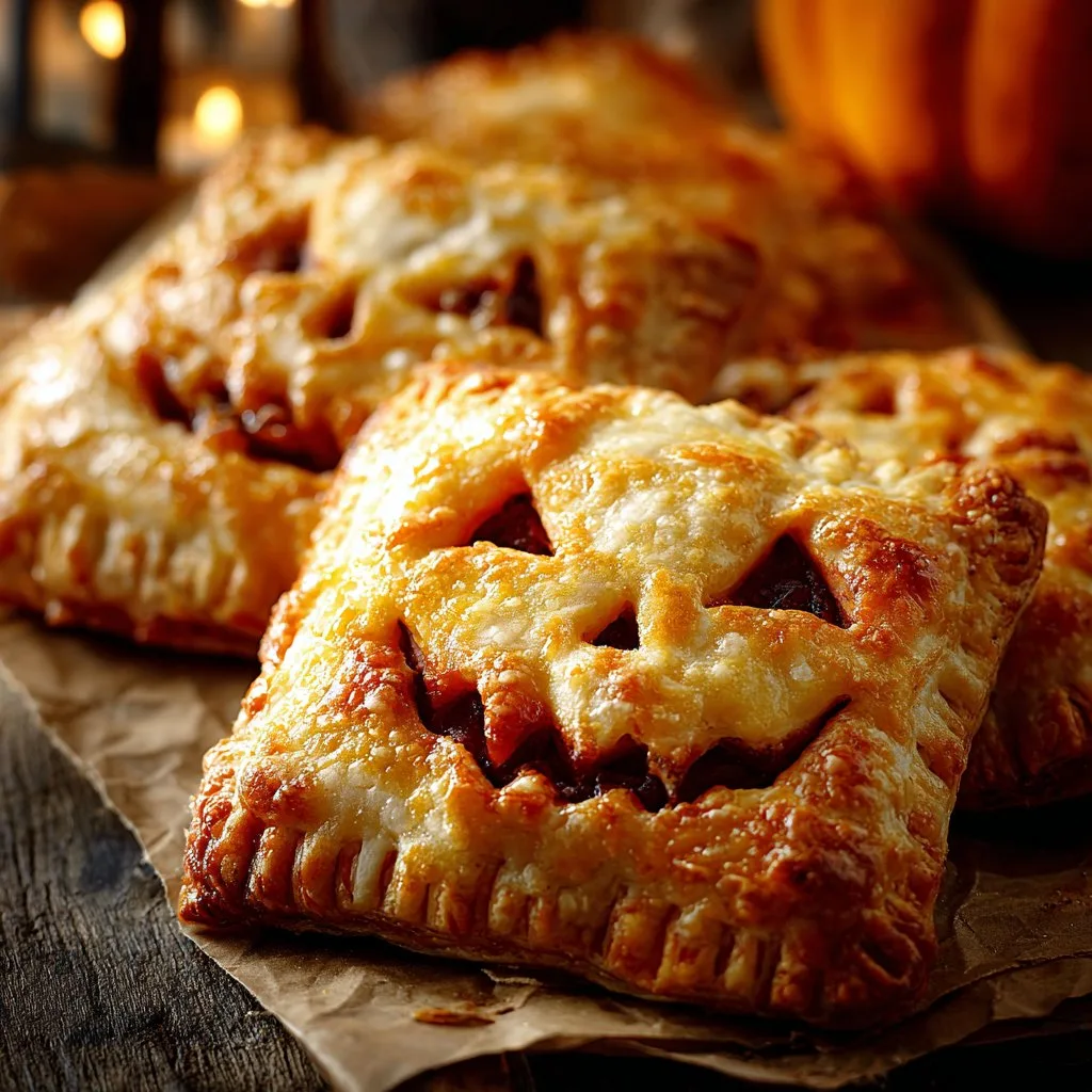 Halloween Jack-O-Lantern Hand Pies