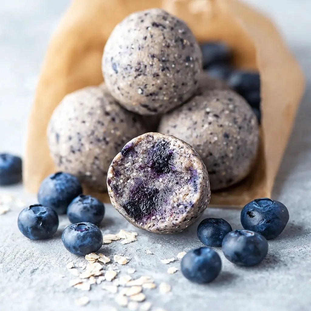Healthy Blueberry Protein Balls 2 Healthy Blueberry Protein Balls